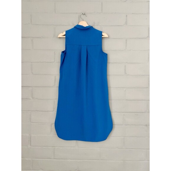Cupio Ocean Blue Sleeveless Button Down Tunic Dress Women’s Size s Petite - Picture 2 of 8